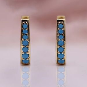 Rose gold Natural Zircon Dangle Earring